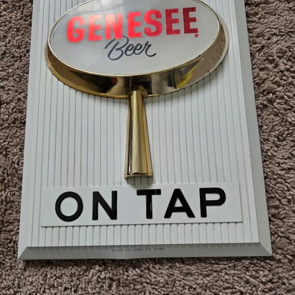 Vintage Genesee Beer On Tap Sign Man Cave Dad Gift 90s Retro - Picture 3 of 10